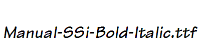 Manual-SSi-Bold-Italic