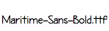 Maritime-Sans-Bold