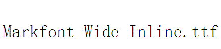 Markfont-Wide-Inline