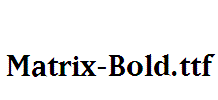 Matrix-Bold