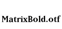 MatrixBold