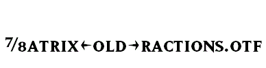 MatrixBoldFractions