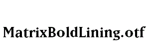 MatrixBoldLining