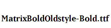 MatrixBoldOldstyle-Bold