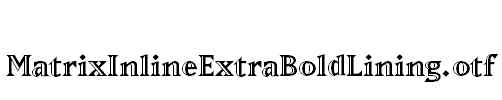 MatrixInlineExtraBoldLining