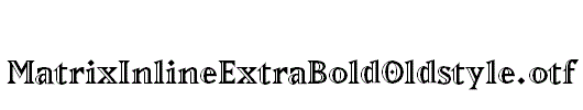 MatrixInlineExtraBoldOldstyle