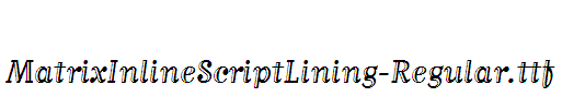 MatrixInlineScriptLining-Regular