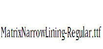 MatrixNarrowLining-Regular