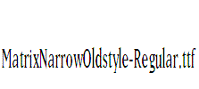 MatrixNarrowOldstyle-Regular