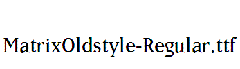 MatrixOldstyle-Regular