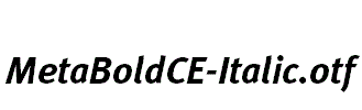 MetaBoldCE-Italic