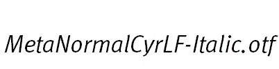 MetaNormalCyrLF-Italic