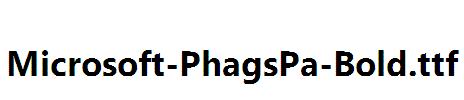 Microsoft-PhagsPa-Bold