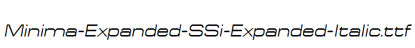 Minima-Expanded-SSi-Expanded-Italic