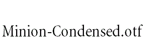 Minion-Condensed