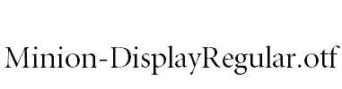 Minion-DisplayRegular