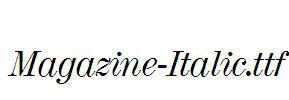 Magazine-Italic