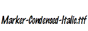 Marker-Condensed-Italic