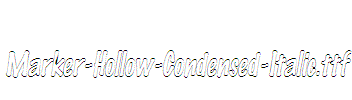 Marker-Hollow-Condensed-Italic