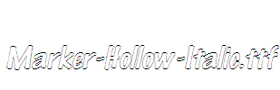 Marker-Hollow-Italic