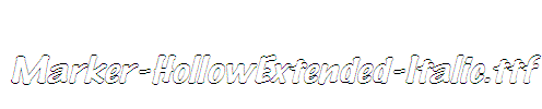 Marker-HollowExtended-Italic