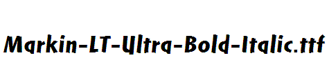 Markin-LT-Ultra-Bold-Italic