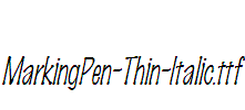 MarkingPen-Thin-Italic