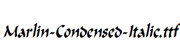 Marlin-Condensed-Italic