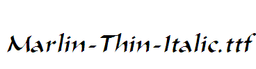 Marlin-Thin-Italic