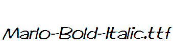 Marlo-Bold-Italic