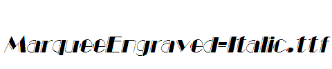 MarqueeEngraved-Italic