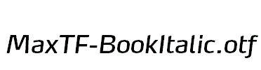 MaxTF-BookItalic