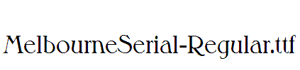 MelbourneSerial-Regular