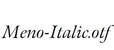 Meno-Italic