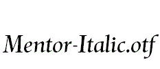 Mentor-Italic