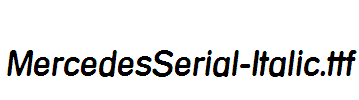 MercedesSerial-Italic