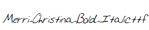 Merri-Christina-Bold-Italic