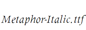 Metaphor-Italic