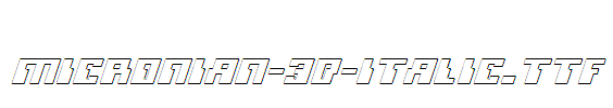 Micronian-3D-Italic