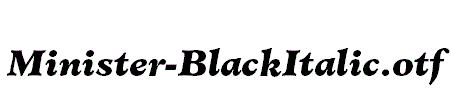 Minister-BlackItalic