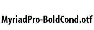 MyriadPro-BoldCond