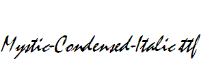 Mystic-Condensed-Italic