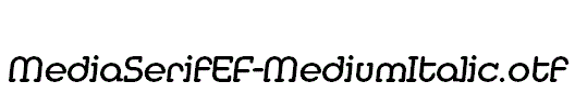 MediaSerifEF-MediumItalic