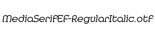 MediaSerifEF-RegularItalic