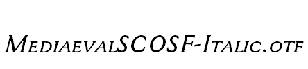 MediaevalSCOSF-Italic