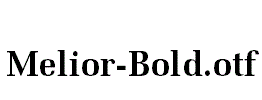 Melior-Bold