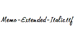 Memo-Extended-Italic