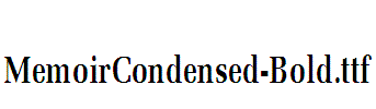 MemoirCondensed-Bold