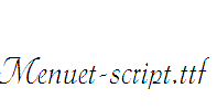 Menuet-script