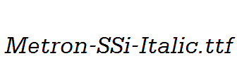 Metron-SSi-Italic